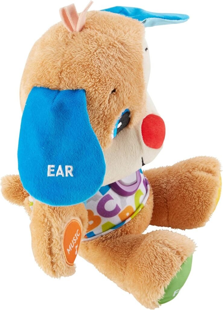 Fisher-Price Laugh  Learn Baby  Toddler Toy Smart Stages Puppy Interactive Plush Dog With Music And Lights For Ages 6+ Months
