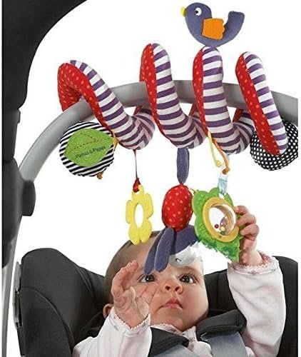 BeeSpring Kid Baby Crib Cot Pram Hanging Rattles Spiral Stroller Car Seat Toy