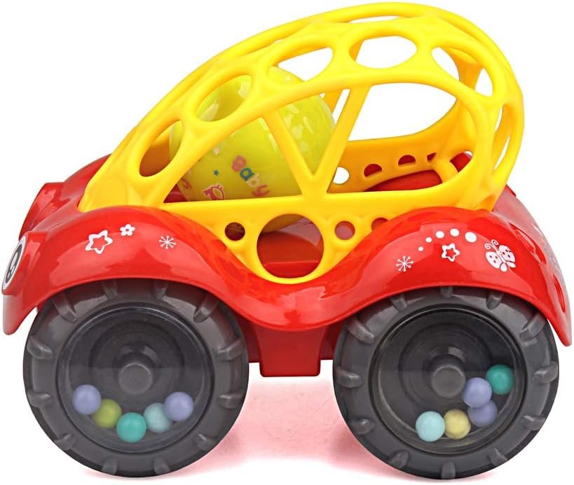 ZHFUYS Rattle  Roll Car，3-12 Months Baby Toys 5 inch boy and Girl Infant Toys Vehicles