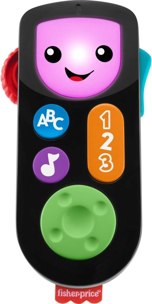 Fisher-Price Laugh  Learn Baby  Toddler Toy Stream  Learn Remote Pretend Tv Control With Music  Lights For Ages 6+ Months