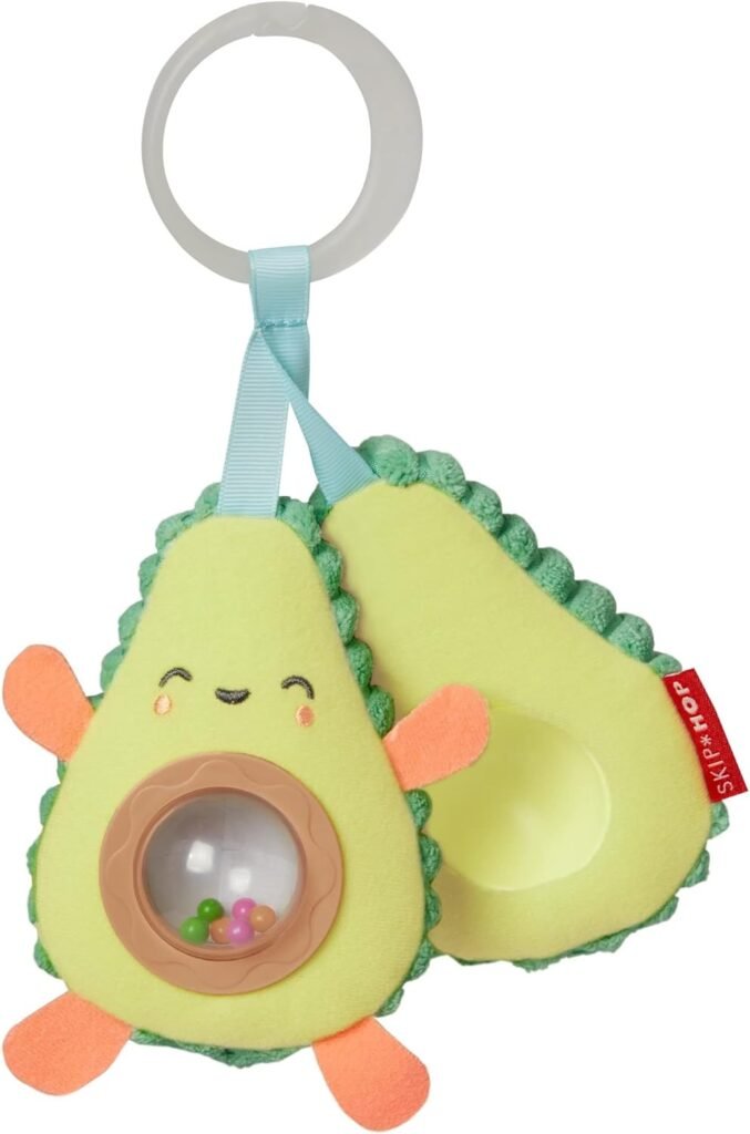 Skip Hop Farmstand Avocado Baby Stroller Toy