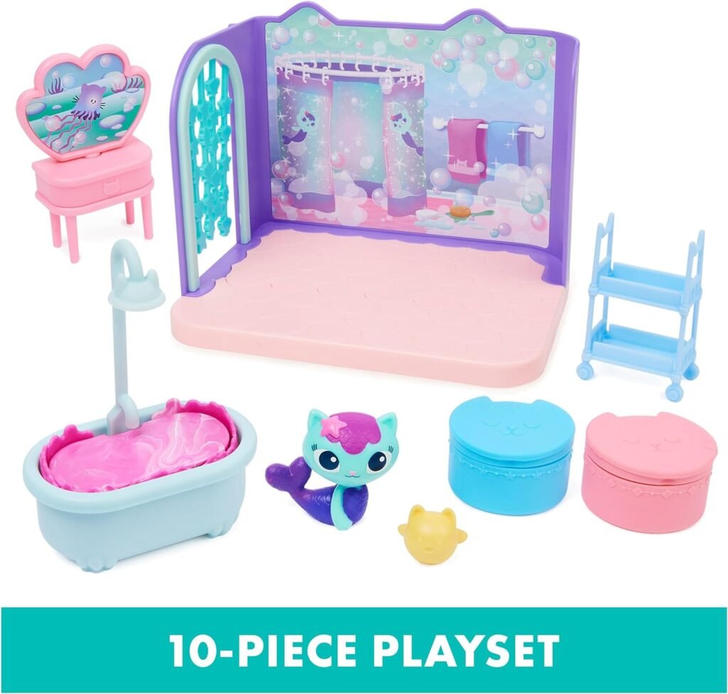 Gabbys Dollhouse, Baby Box Cat Craft-A-Riffic Room with Exclusive Figure, Accessories, Furniture and Dollhouse Delivery, Kids Toys for Ages 3 and up