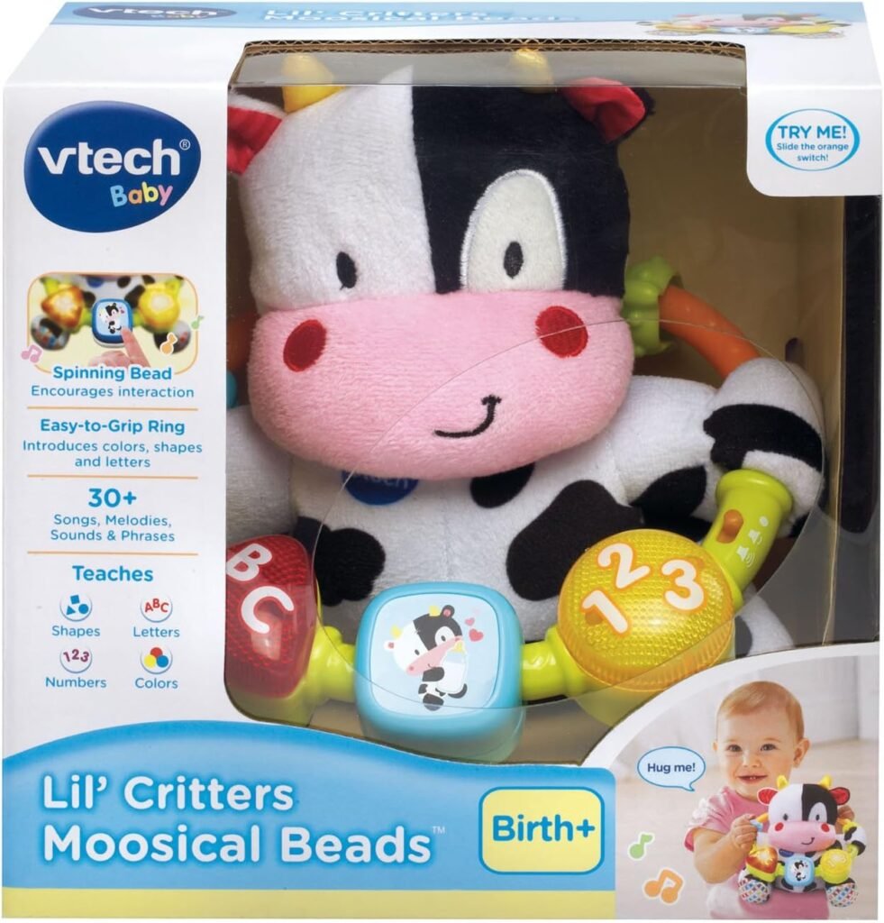 VTech Baby Lil Critters Moosical Beads Amazon Exclusive, Purple Small